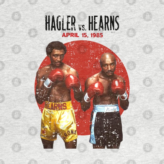 HOT!! Hagler vs Hearns Boxing 1985 by Don'tawayArt